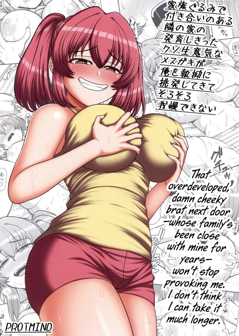 à¸™à¹‰à¸­à¸‡à¸ªà¸²à¸§à¸‚à¹‰à¸²à¸‡à¸šà¹‰à¸²à¸™à¸—à¸µà¹ˆà¸ˆà¹‰à¸­à¸‡à¸ˆà¸°à¹€à¸¥à¹ˆà¸™à¸œà¸¡ (C100) [PROTMIND] Kazokugurumi de Tsukiai no Aru Tonari no Ie no Hatsuiku shikitta Kuso Namaiki na Mesugaki ga Ore o Shitsuyou ni Chouhatsu shite kite Sorosoro Gaman Dekinai